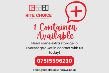 1 Storage Container Available in Liversedge!